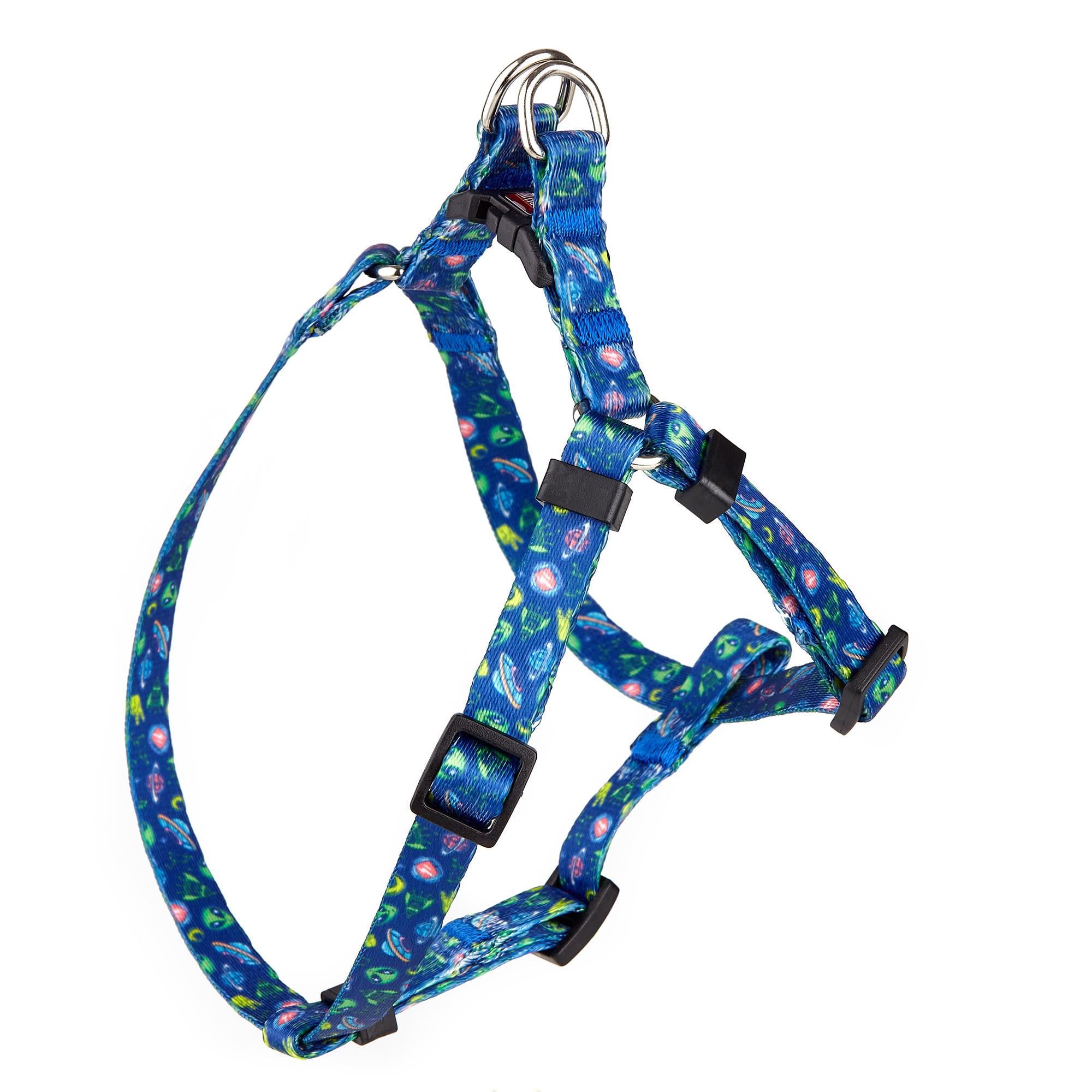 Шлея KareLine UFO из нейлона с узором и пластиковой пряжкой 15 мм А 350-480 мм В 400-570 мм (0817/9)