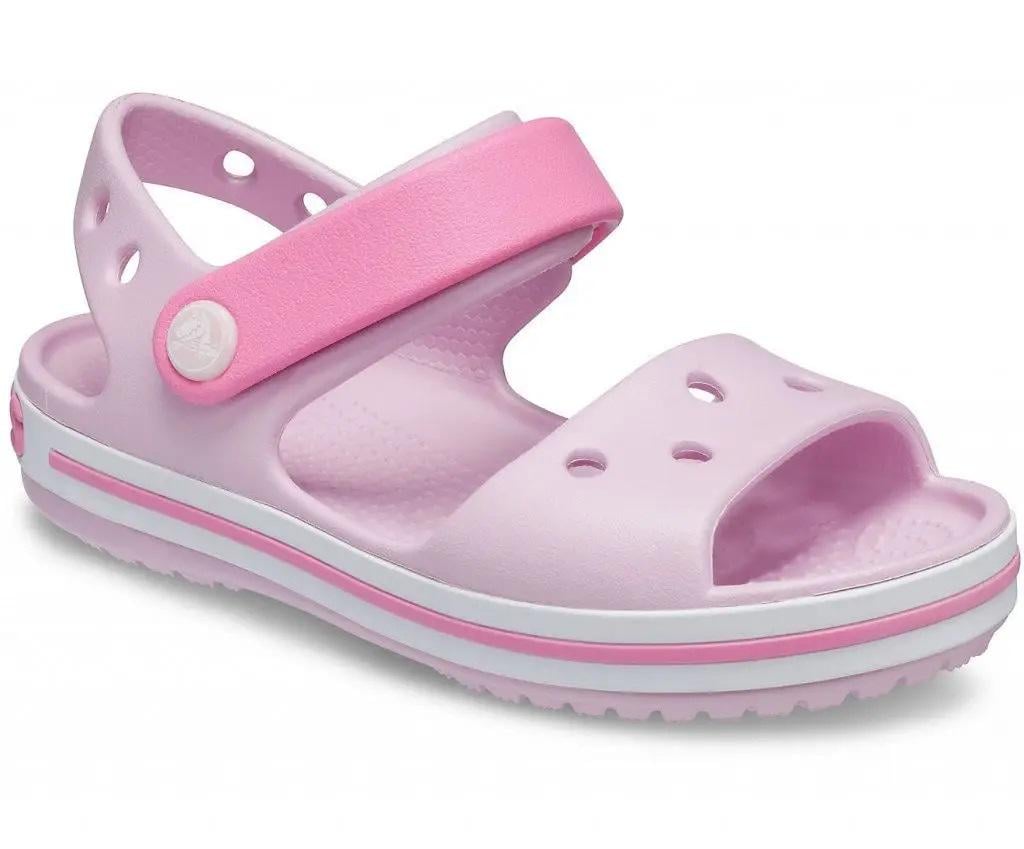 Сандалии детские Crocs Crocband Sandal р. 2/33,5 21 см Ballerina Pink (12856) - фото 2