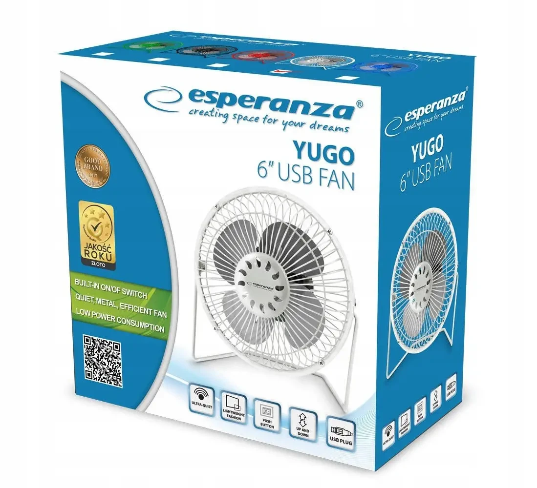 Вентилятор настільний Esperanza EA149W Yugo USB Ø 15 см - фото 6