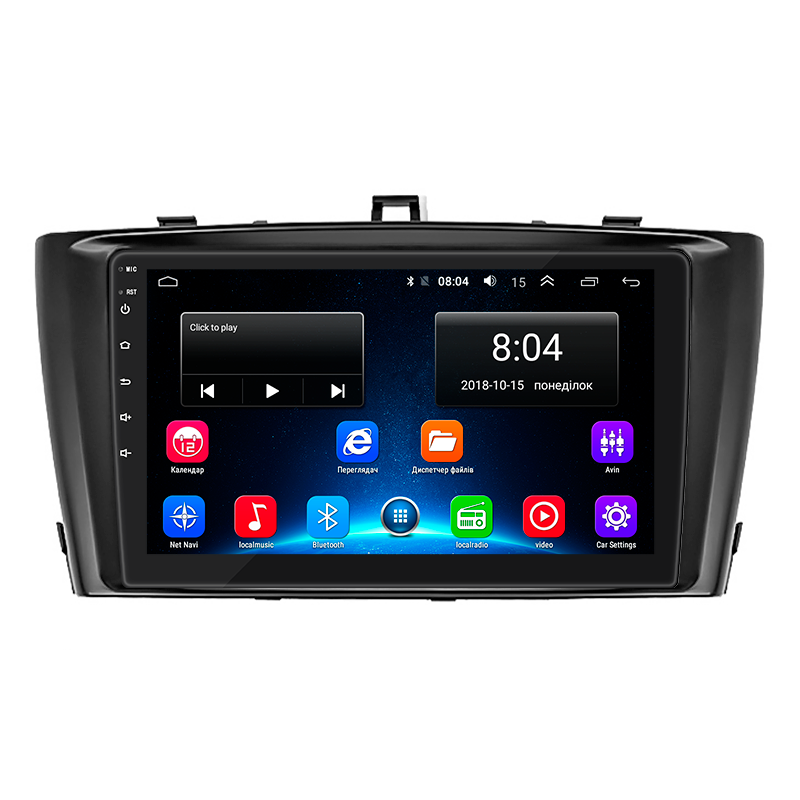 Автомагнитола штатная Lesko для TOYOta Avensis III 2008-2011 9" 2/32Gb Wi-Fi GPS Base MOB