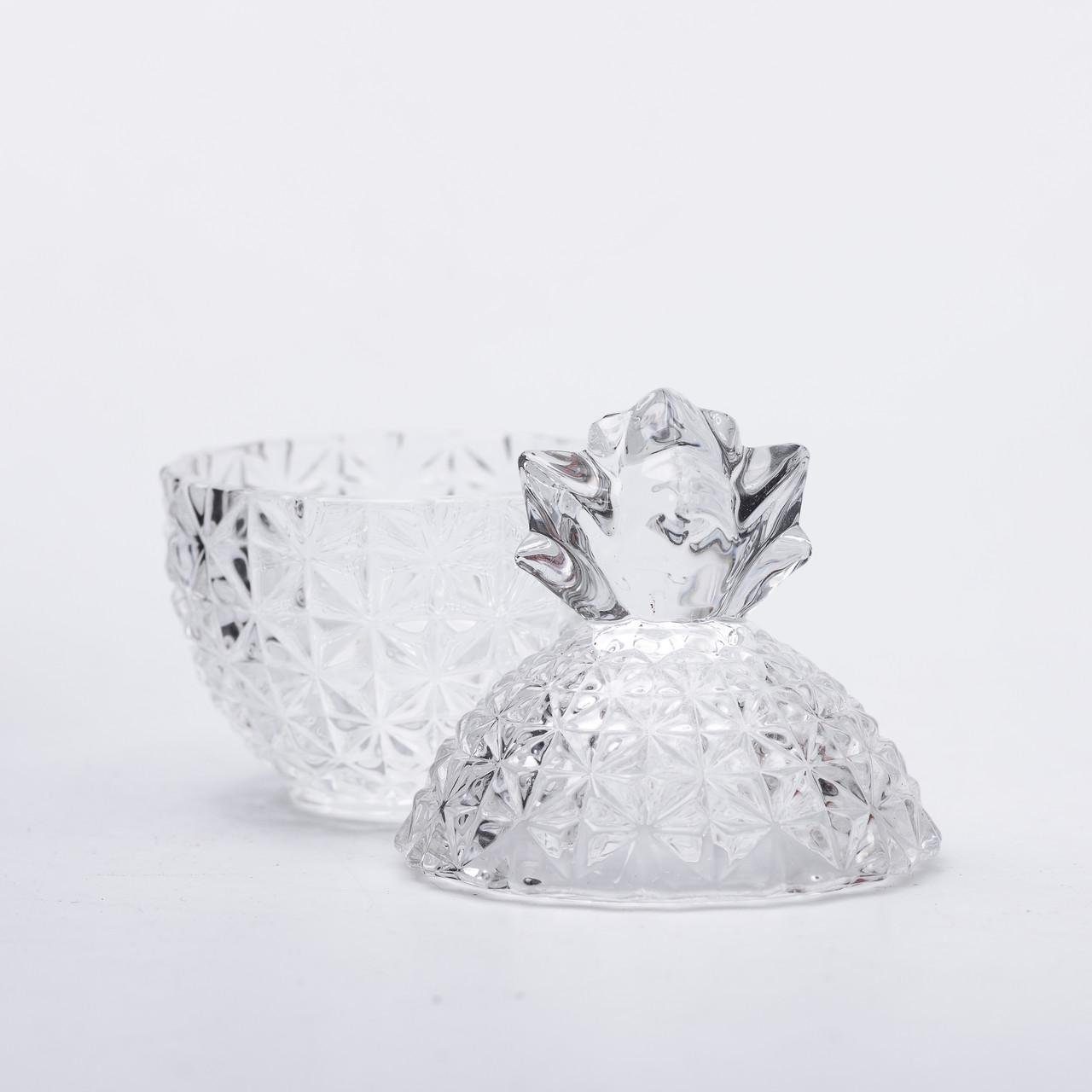 Цукерниця з кришкою HP-4-100 кругла скляна 9,5 см (6975) - фото 5