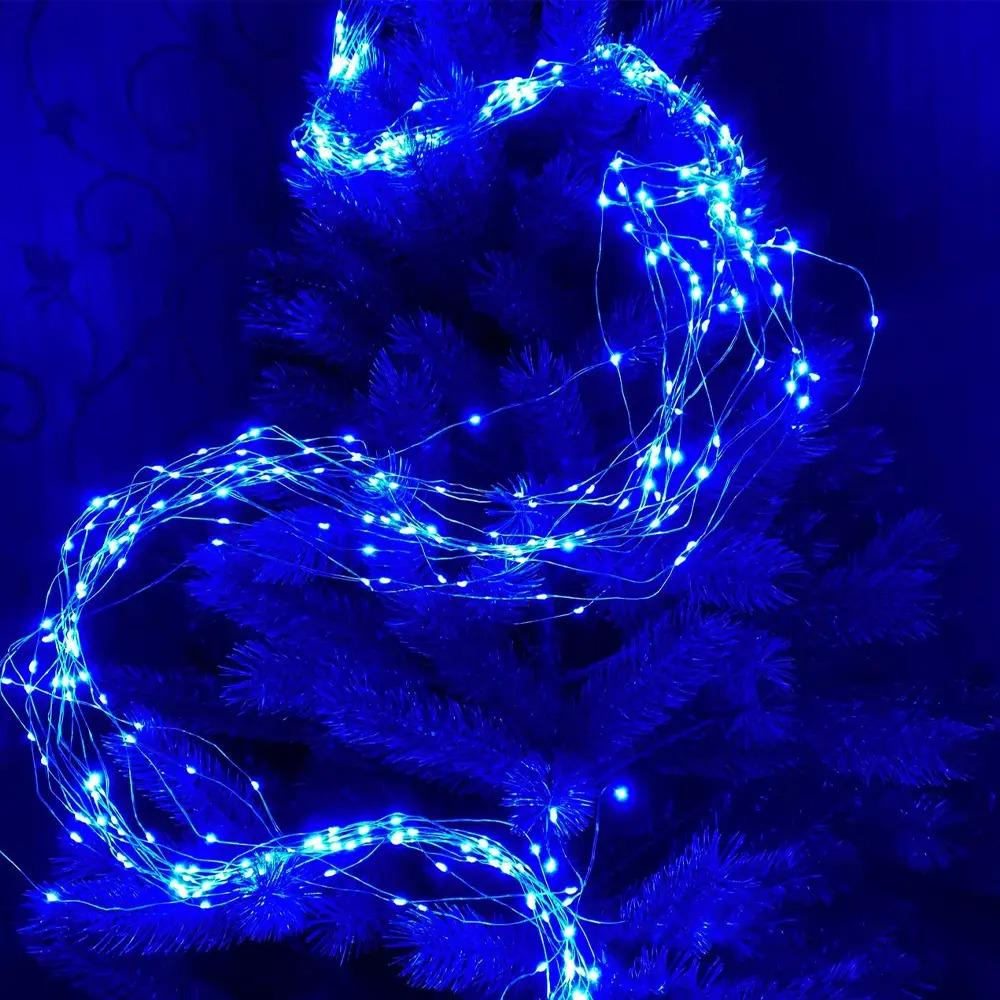 Светодиодная гирлянда Конский хвост 2 м 10 нитей от сети Синий (ULT-7421465)