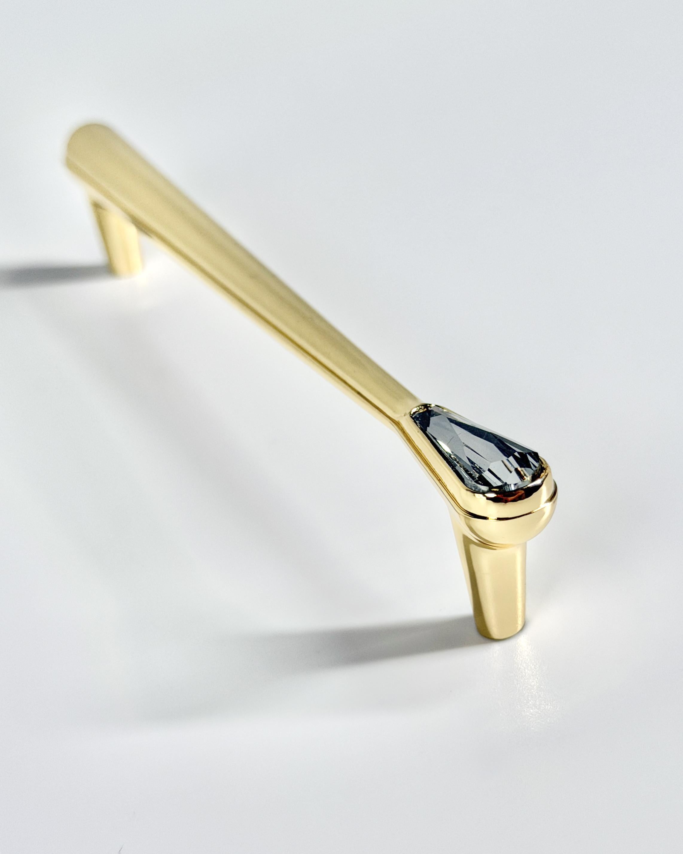 Мебельная ручка Crystal Nordic Edge 128 Gold (GO22NEG12864)
