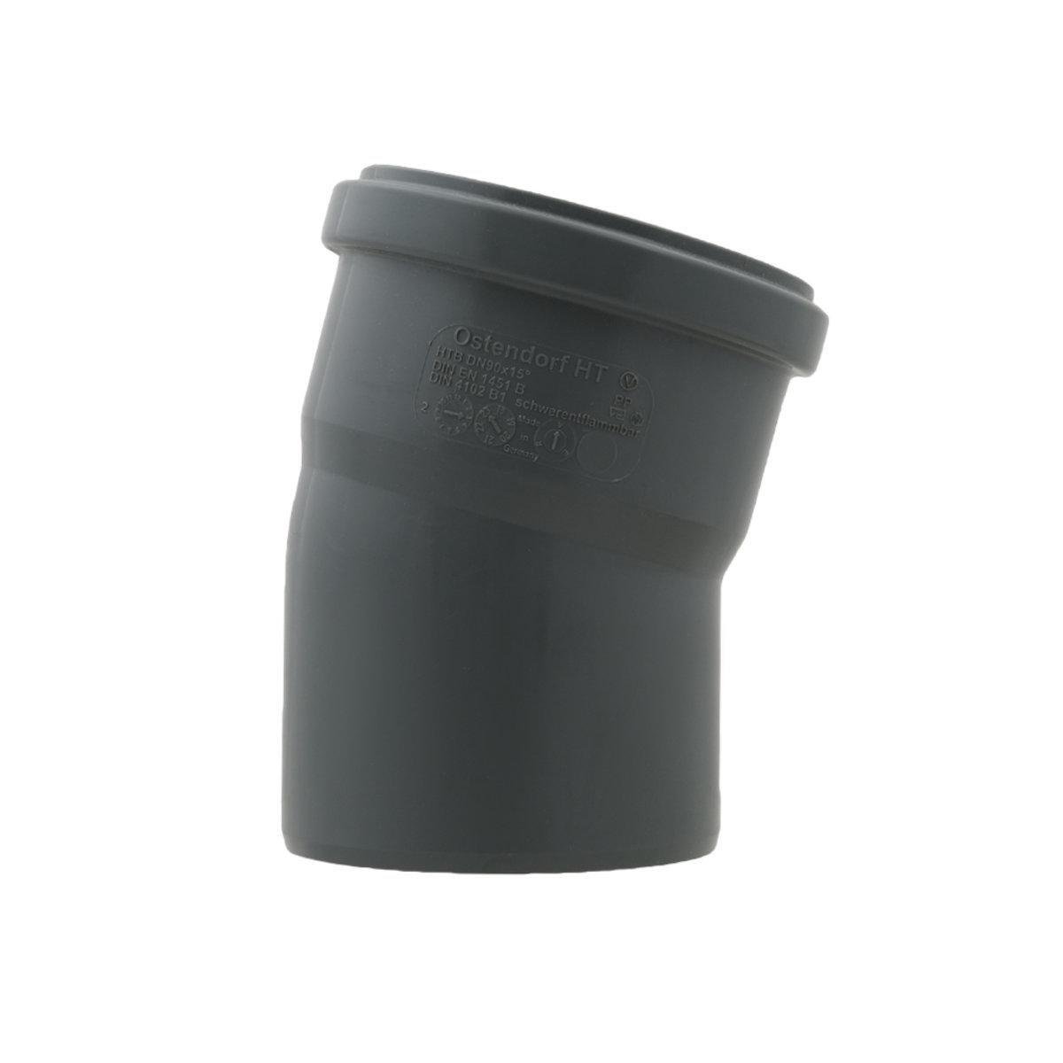 Колено внутреннее Ostendorf HT Safe ⌀ 90 мм x 15° (SW-73438)