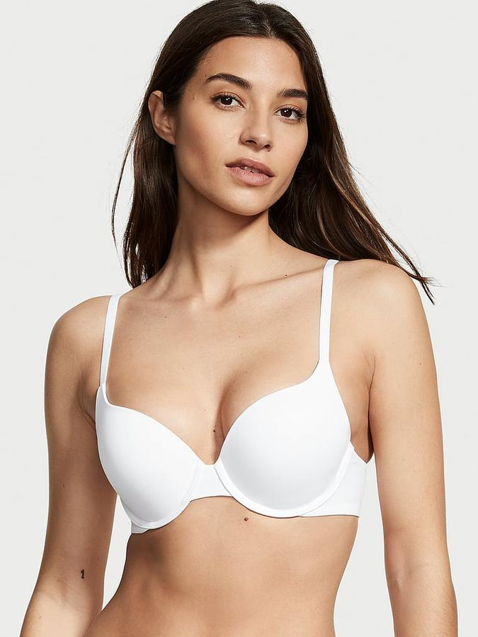 Бюстгальтер з пуш ап Victoria's Secret T-shirt Perfect Shape Push-Up Bra 75B Білий (20459826)