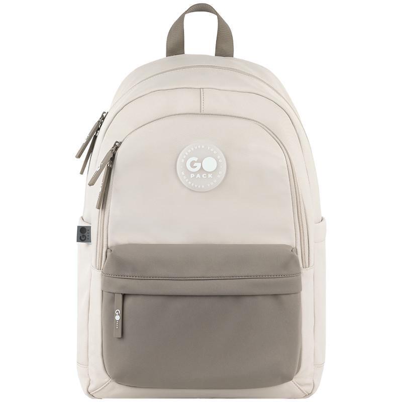 Рюкзак GoPack Education Teens GO26-141L-1 и карандаши KITE 18 цв. Бежевый/Коричневый