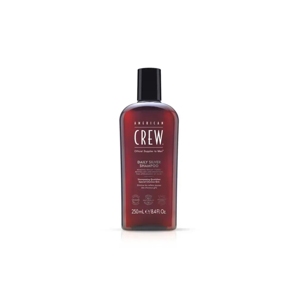 Шампунь American Crew Silver Shampoo для сивого волосся нейтралізація жовтизни 250 мл Шампунь American Crew Silver Shampoo для сивого волосся нейтралізація жовтизни 250 мл