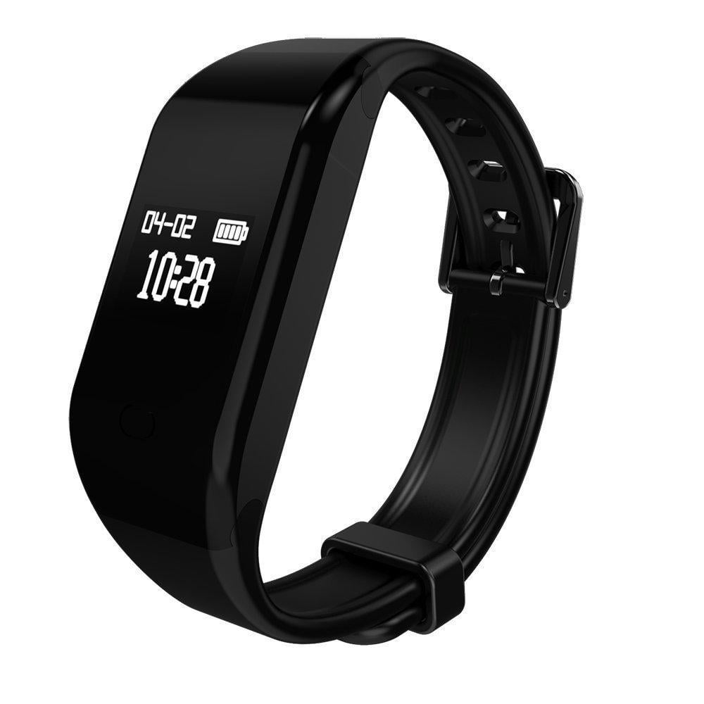 Фітнес-трекер SUNROZ Fitpolo-701 Bluetooth Smart 100 mAh IP67 Чорний (SUN0934)