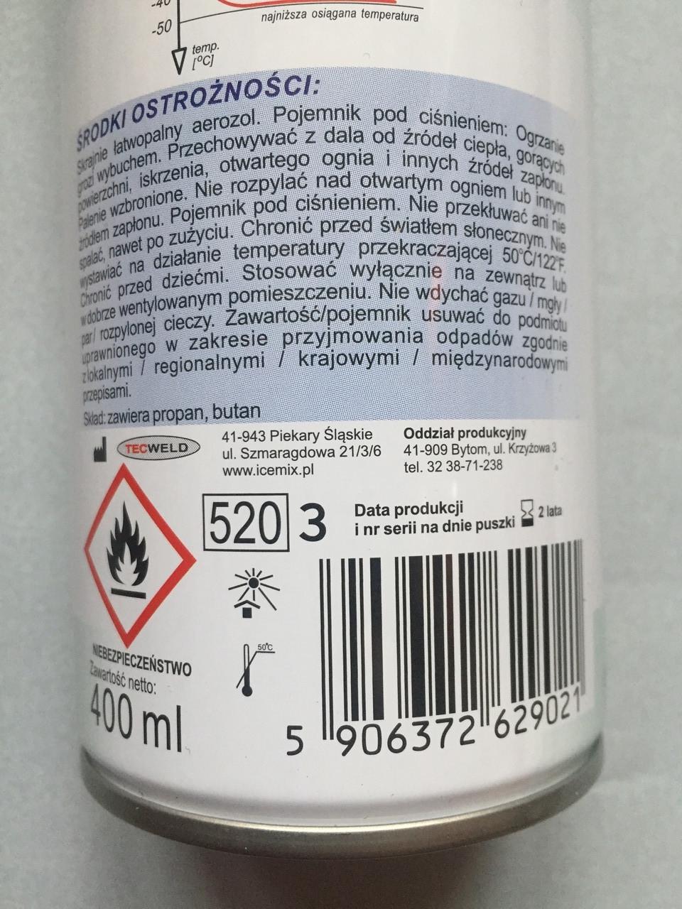 Спрей охлаждающий от травм ICE MIX 400 мл - фото 7