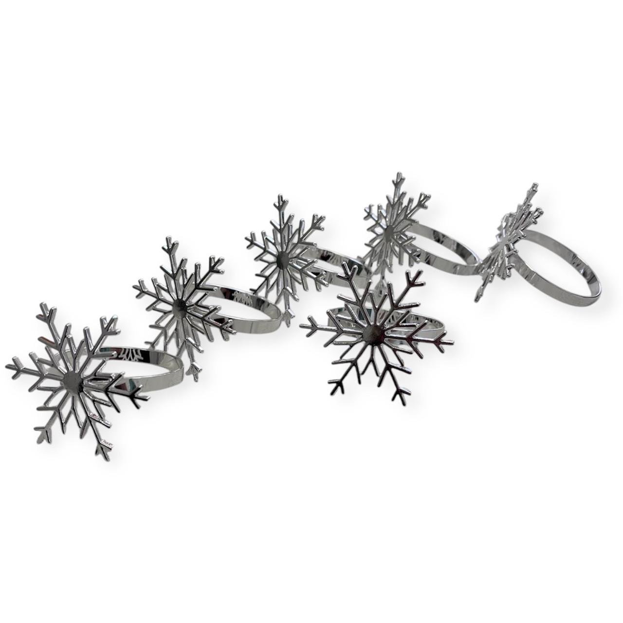 Набір кілець для серветок Сніжинки 6 шт. - фото 3 Набір кілець для серветок Сніжинки 6 шт. - фото 3