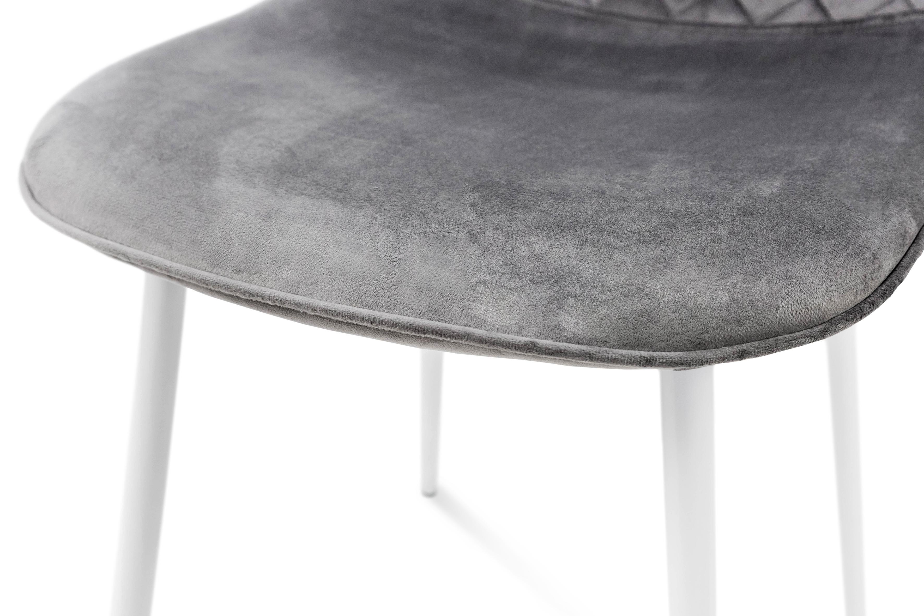 Стілець для кухні та вітальні ГРЕЙС Марс 430х860х490 мм Білий/Сірий (GAА0056398) - фото 5 Стілець для кухні та вітальні ГРЕЙС Марс 430х860х490 мм Білий/Сірий (GAА0056398) - фото 5