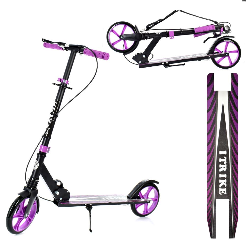 Самокат iTrike SR 2-049-1-BV Черный/Фыолетовый - фото 2 Самокат iTrike SR 2-049-1-BV Черный/Фыолетовый - фото 2