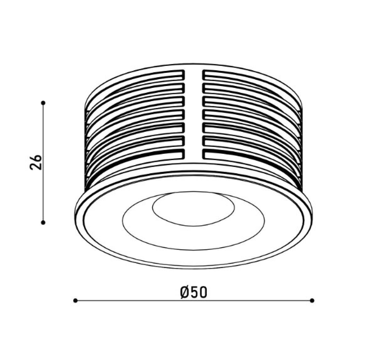 Модуль LED Kloodi KDMR16 H26 7W 3K DIM MR16 7W 3000K без цоколя KDMR16 60° (11095737) - фото 2