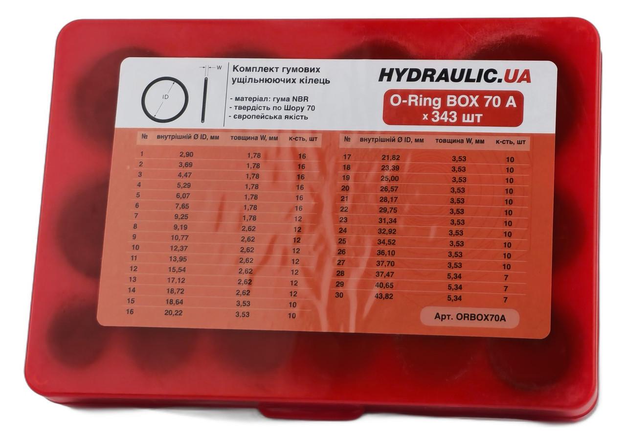 Набор уплотнительных колец O-Ring 343 шт. 30 размеров NBR 70 дюймовый ряд AS568 BOX 70 A (38239581) Набор уплотнительных колец O-Ring 343 шт. 30 размеров NBR 70 дюймовый ряд AS568 BOX 70 A (38239581)