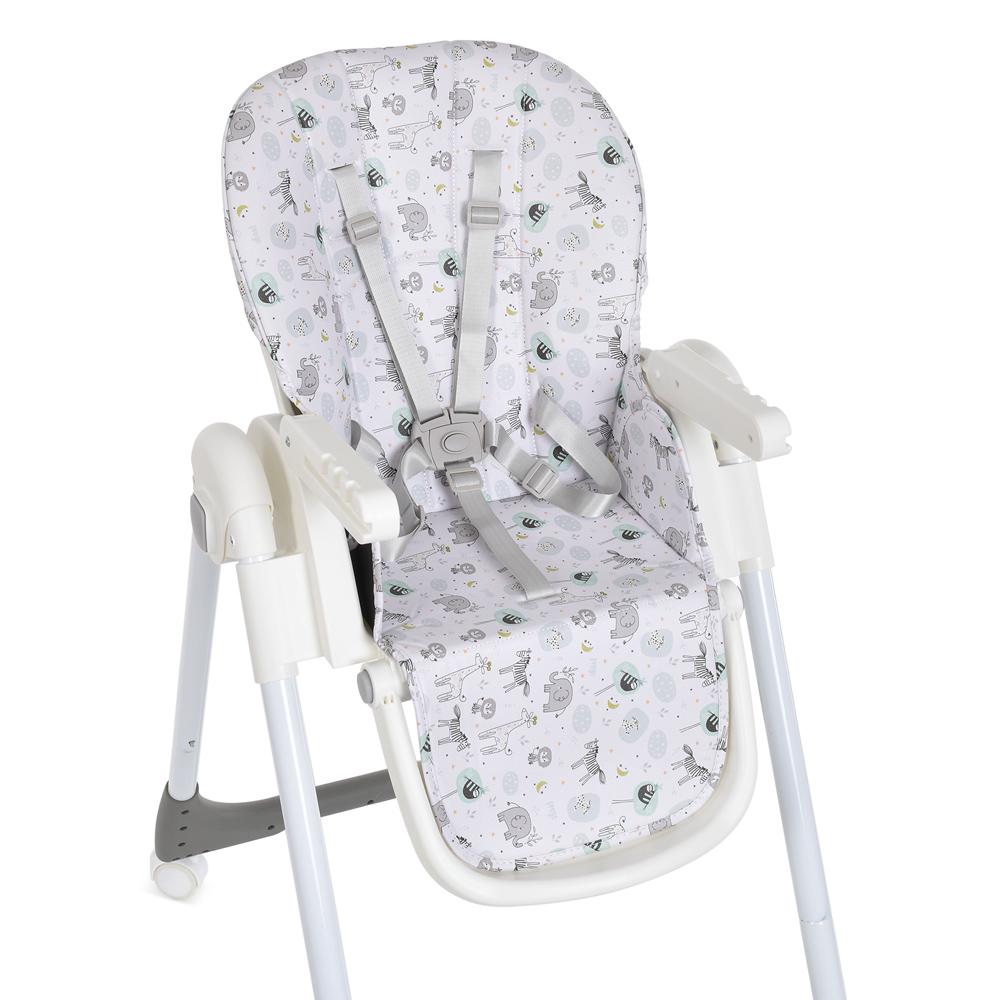 Стульчик для кормления Bambi M 5673-11 экокожа защита от сползания Gray (22030184) - фото 5