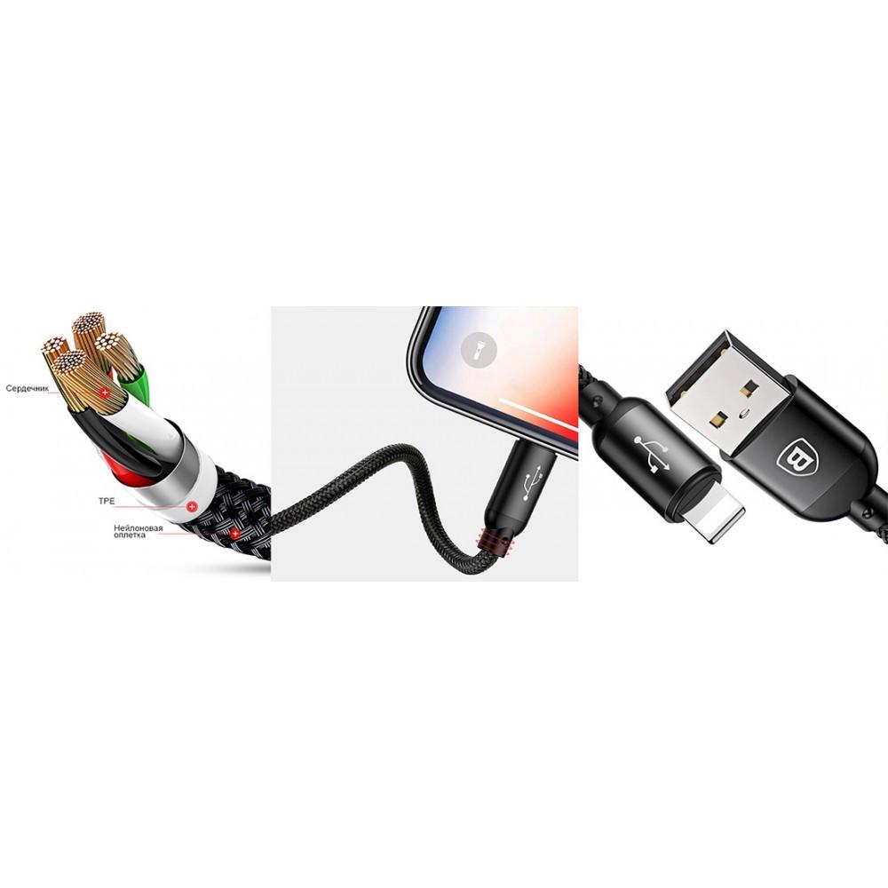 Кабель Baseus 3в1 Type-C/Lightning /microUSB USB 30 см (25397246) - фото 6 Кабель Baseus 3в1 Type-C/Lightning /microUSB USB 30 см (25397246) - фото 6