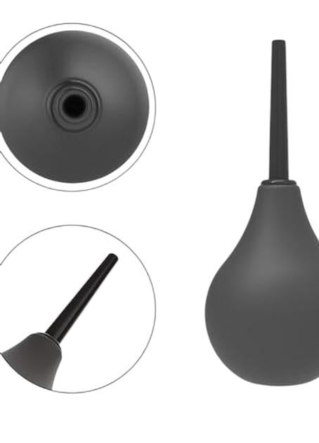 Груша гигиеническая силиконовая 220 мл Черный (00323) - фото 2 Груша гигиеническая силиконовая 220 мл Черный (00323) - фото 2