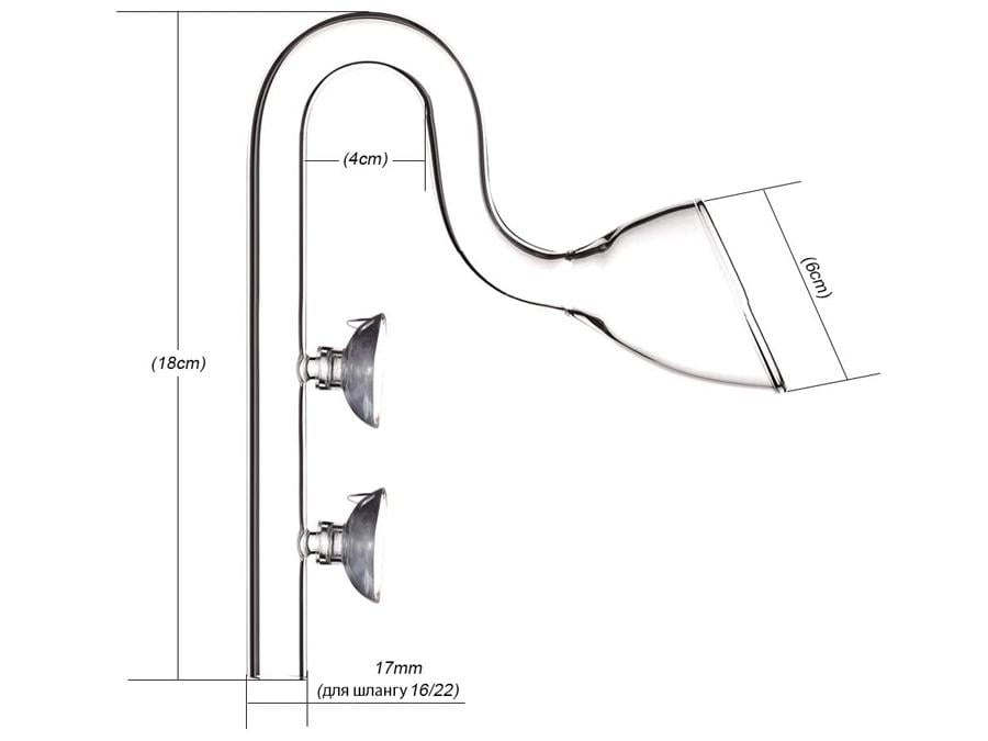 Стеклянные трубки Aqua-Tech Lily Pipe Skimmer Set внешнего фильтра с функцией скиммера Inflow+Outflow 17 мм - фото 2