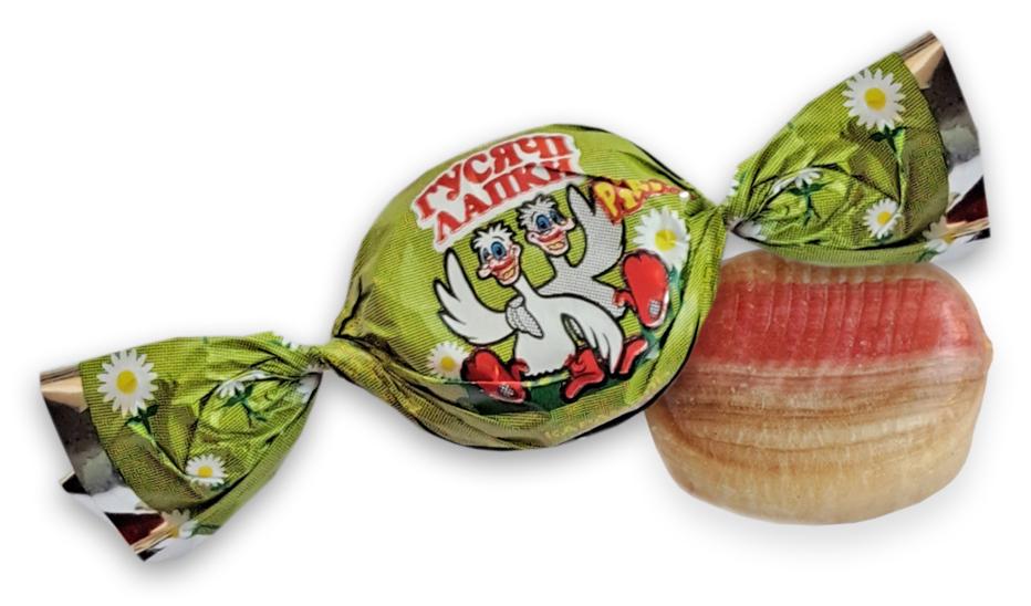 Льодяники карамельні Ріконд Гусячі лапки 1 кг (33404) Льодяники карамельні Ріконд Гусячі лапки 1 кг (33404)