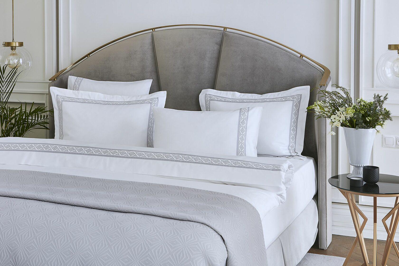Комплект постельного белья Pepper Home Vanelli 200x220 см White/Grey (CN25981)