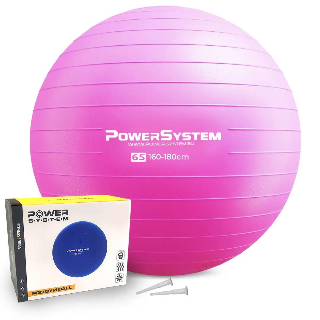 М'яч для фітнесу Power System PS-4012 PRO Gymball Ø 65 см Pink