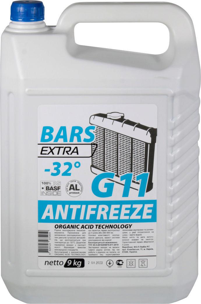 Антифриз Bars Extra G11 от -35 до +108 9 л Blue (0101815)