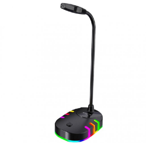 Микрофон игровой XTRIKE XMC-02 с RGB подсветкой Черный Микрофон игровой XTRIKE XMC-02 с RGB подсветкой Черный