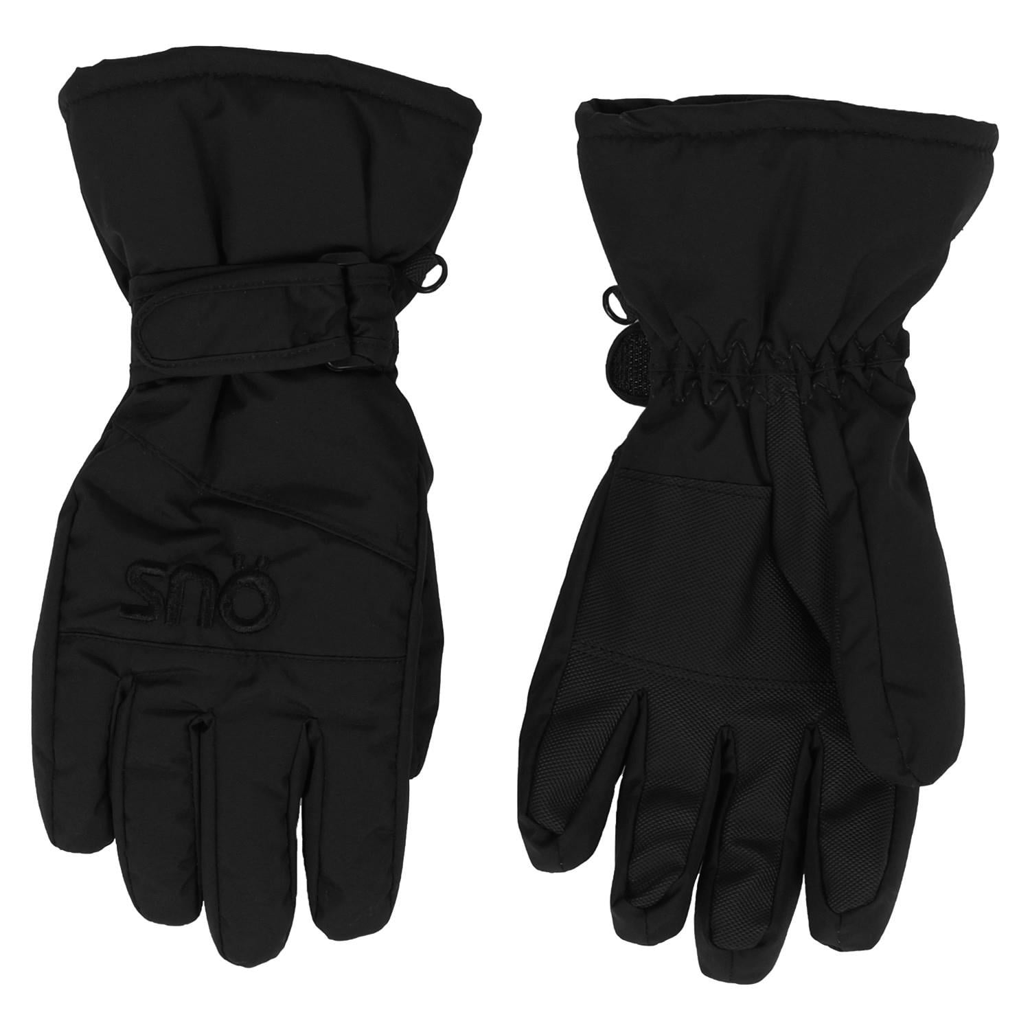 Перчатки-краги зимние детские SNO F18GA307 непромокаемые 7-8 лет Черный (F18GA307-Black-7/8)