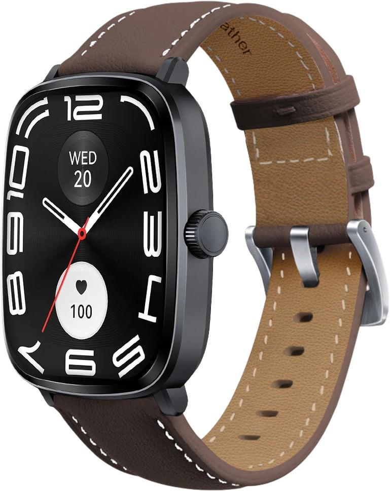 Ремінець шкіряний Folsa для Haylou RS5 LS19 Dark Brown (40889-05) Ремінець шкіряний Folsa для Haylou RS5 LS19 Dark Brown (40889-05)