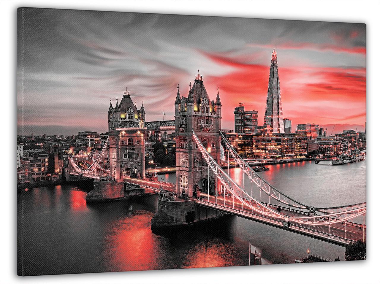 Картина на холсте DK Лондонский закат 60x100 см (MK10225_M)