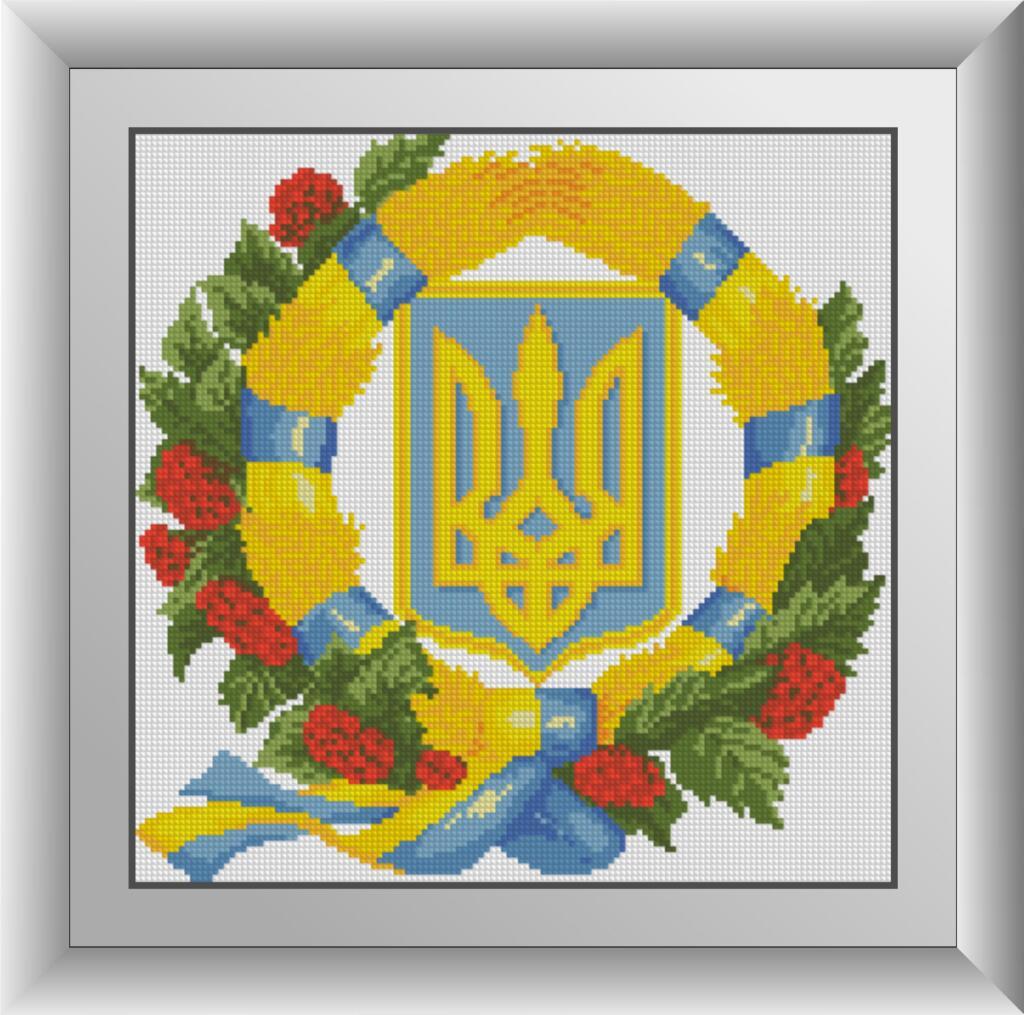 Алмазная мозаика Dream Art Герб Украины 4 34х34 см (DA.30113)