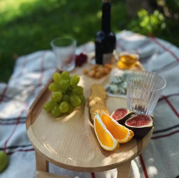 Столик винный 30х50х19 см Бежевый (002ст) - фото 5