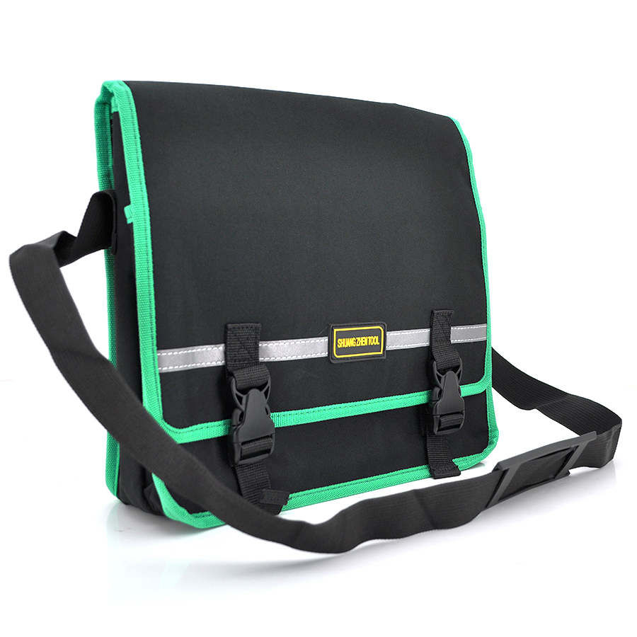 Сумка для монтажных инструментов VOLTRONIC 6 Черный с зеленым (15345)