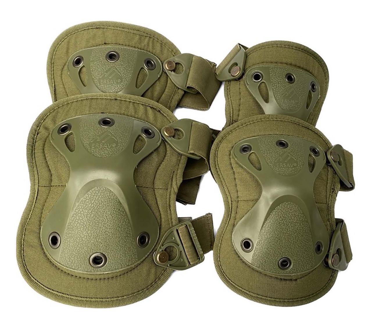 Комплект захисту наколінники і налокітники Oxford 800D Оливковий - фото 1