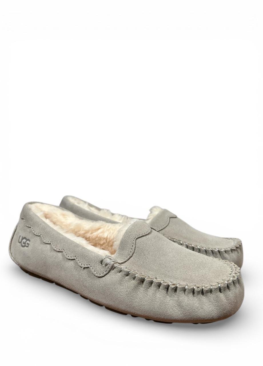 Мокасины женские UGG Scalloped MOC s/n 1118841 р. 39/USA 8/25 см Серый (31301949)