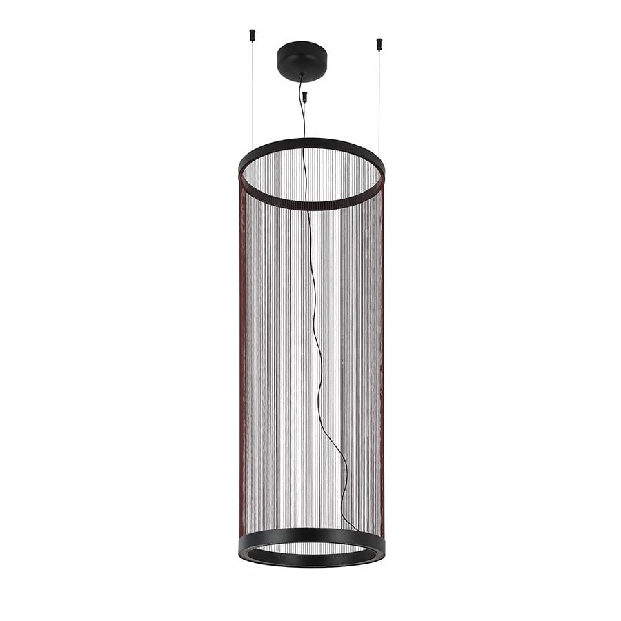 Люстра LED подвесная 792D1330 28W 370х1130 мм Черный/Серебряный