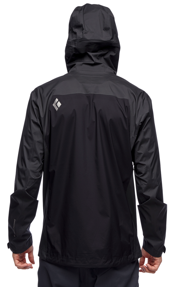 Куртка Black Diamond M Stormline Strech Rain Shell L Black/Carbon (1033-BD CDT09150LRG1) - фото 3