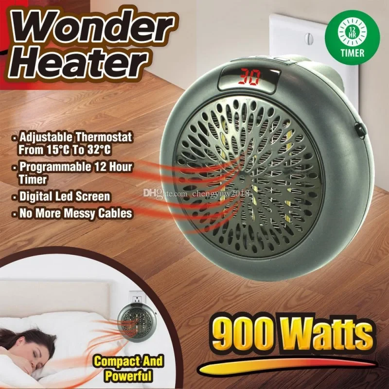 Обогреватель портативный Wonder Heater с цифровым LED-дисплеем 900 Вт (MX-12738) - фото 5 Обогреватель портативный Wonder Heater с цифровым LED-дисплеем 900 Вт (MX-12738) - фото 5