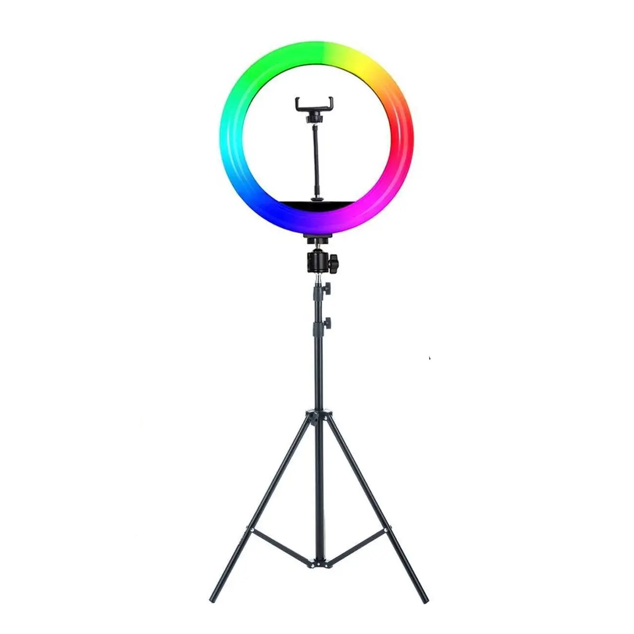 Лампа LED кольцевая RGB MJ26 штатив 2 м 26 см (E100533)