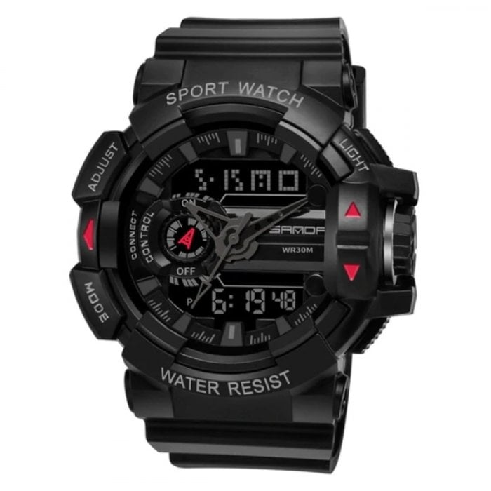 Годинник наручний чоловічий Sanda Box Black (4408)