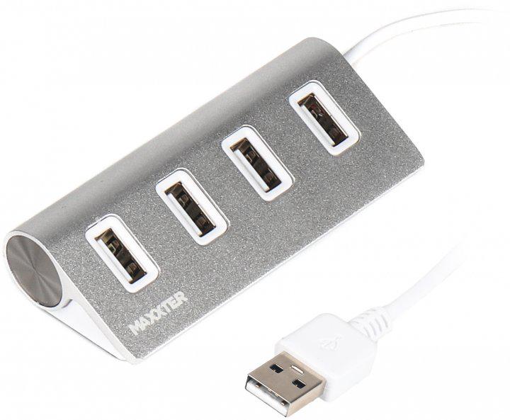 Концентратор USB-хаб Maxxter USB 2.0 Type-A HU2A-4P-01 на 4 порта