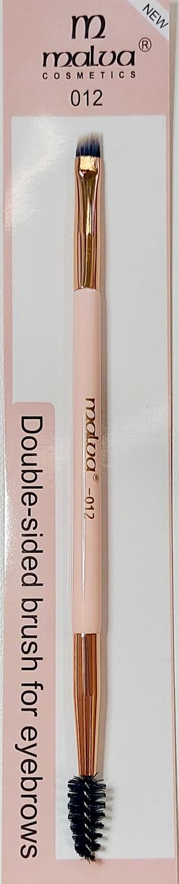 Кисточка для макияжа бровей Malva №12 двухсторонняя - фото 2 Кисточка для макияжа бровей Malva №12 двухсторонняя - фото 2