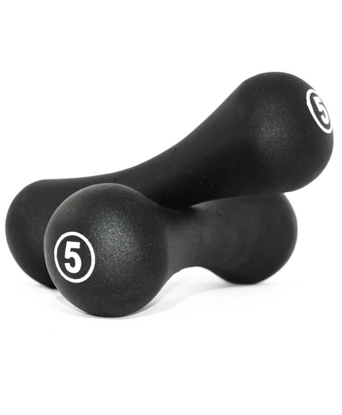 Гантели неопреновые LiveUP Neoprene dumbbell 2х5 кг Черный (LS2002-B5)