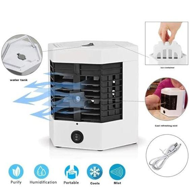 Кондиціонер зі зволожувачем повітря від USB настільний портативний (DT-41) - фото 3 Кондиціонер зі зволожувачем повітря від USB настільний портативний (DT-41) - фото 3