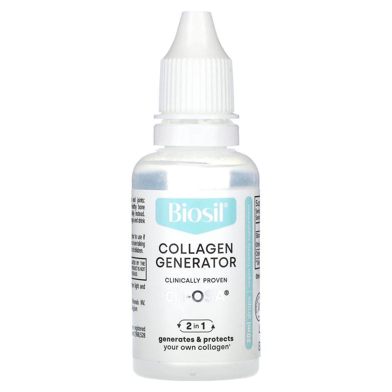 Кремній і холін BioSil by Natural Factors Advanced Collagen Generator джерело колагену 30 мл - фото 3