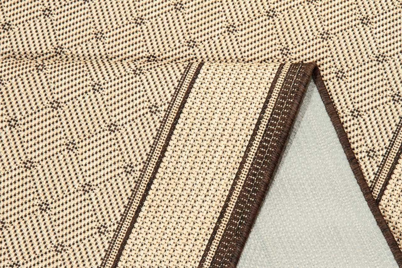 Килим безворсовий на гумовій основі DAKARIA Karat Flex Run 1944/19 2,00x2,50 м Бежевий/Коричневий (00-00010161) - фото 4 Килим безворсовий на гумовій основі DAKARIA Karat Flex Run 1944/19 2,00x2,50 м Бежевий/Коричневий (00-00010161) - фото 4