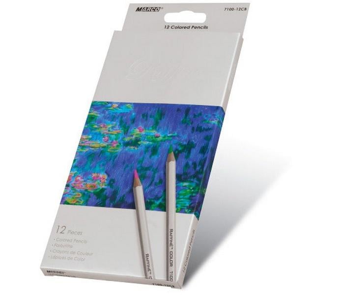 Набор цветных карандашей Raffine Marco 12 цветов (MAR-7100-12)