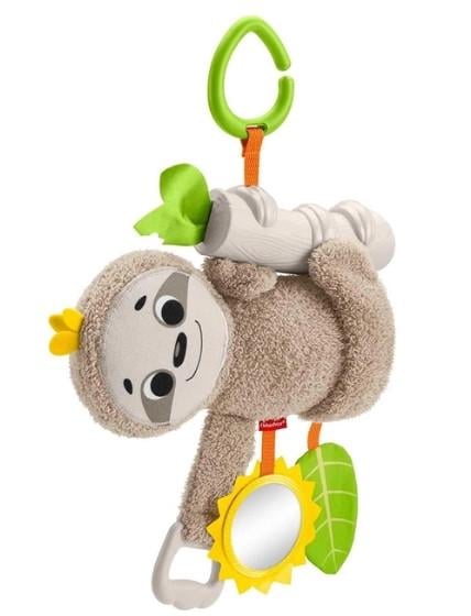 Подвеска-игрушка на детскую коляску Fisher-Price Baby Stroller Toy with Motion Ленивец