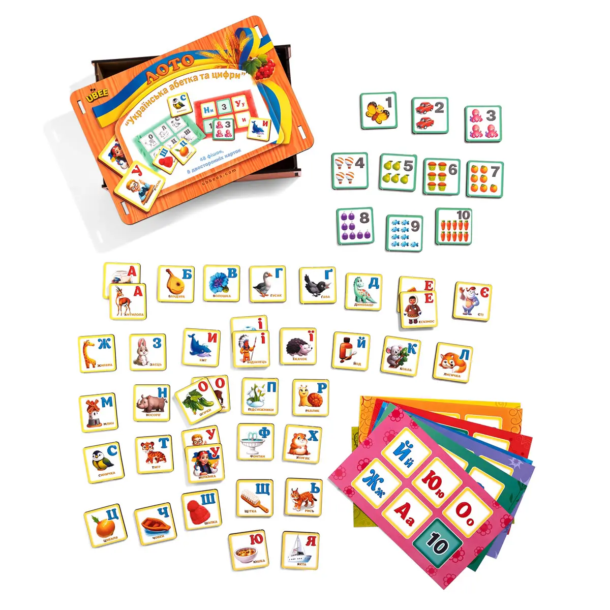 Лото "Українська абетка та цифри" (2492726983 - фото 2 Лото "Українська абетка та цифри" (2492726983 - фото 2