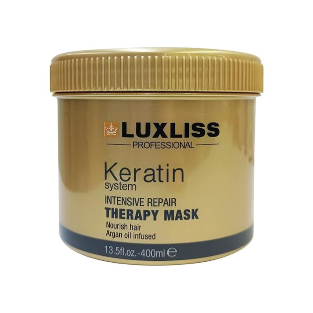 Маска з кератином відновлююча Luxliss Keratin Intensive Repair Therapy 400 мл